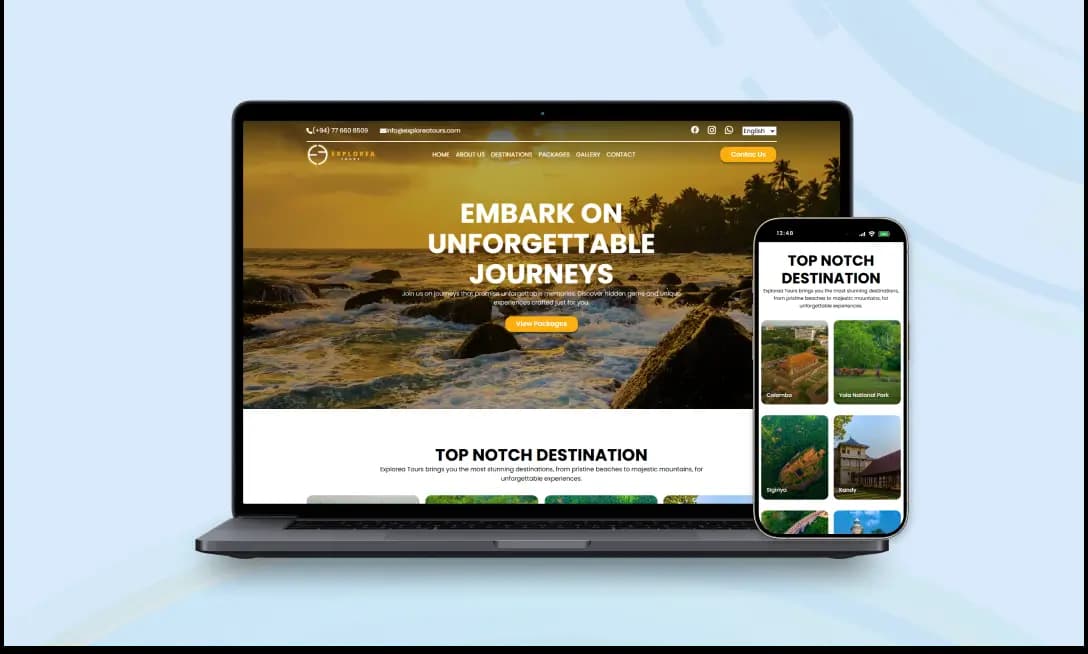 Explorea Tours project presentation
